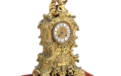 A Louis XV style ormolu mantel clock By Leroy &...