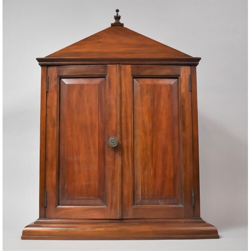 A Mahogany Cased Country House Style Shelved Cabinet of Arch...