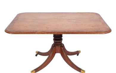 A Regency mahogany and crossbanded breakfast table, early 19...