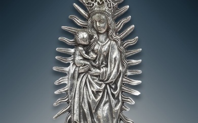 A Religious Wall Plaque Of Mary And Jesus