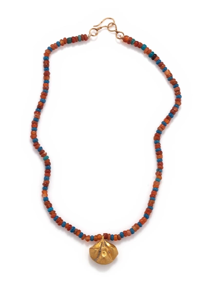 A Roman-Egyptian Gold and Bead Necklace
