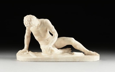 A SCULPTURE, "The Dying Gaul," after THE ANCIENT ROMAN ANTIQUE, EARLY/MID 20TH CENTURY