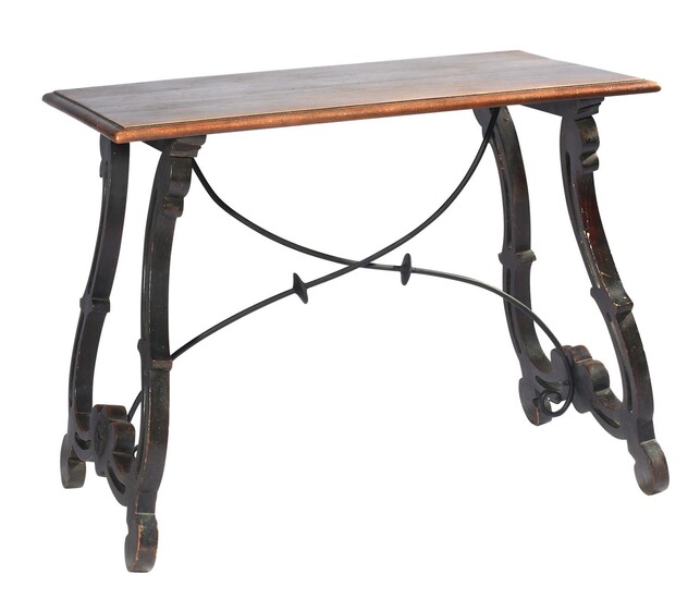 A SPANISH STYLE CENTRE TABLE