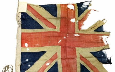 A Union Flag: 'The last British flag to fly over the Summer Palace Pekin', 1901. Wool bunting,...
