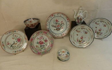 A batch of china. Period: Kien Long and 19th century.
