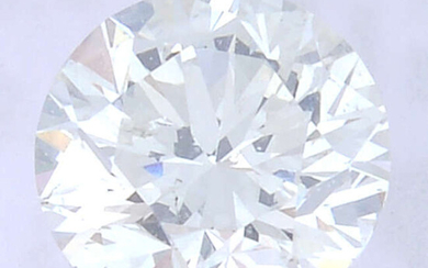 A brilliant cut diamond, weighing 0.50ct. Within IGI security seal