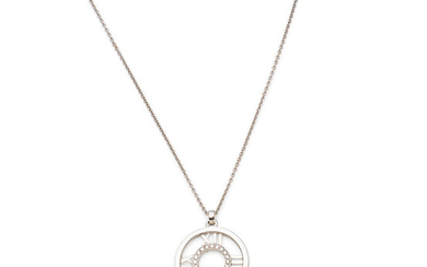 A diamond 'Atlas' pendant necklace,, by Tiffany & Co.