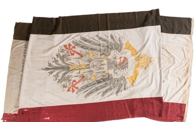 A flag with imperial eagle