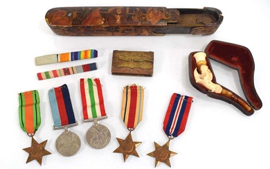 A group of Second World War medals including Defence, War,...