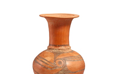 A painted pottery vase, Yangshao culture, Miaodigou phase, c. 4000-3500 BC 仰韶文化 廟底溝類型 彩陶渦紋瓶