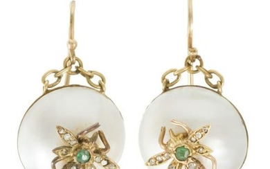 A pair of Antique earclips