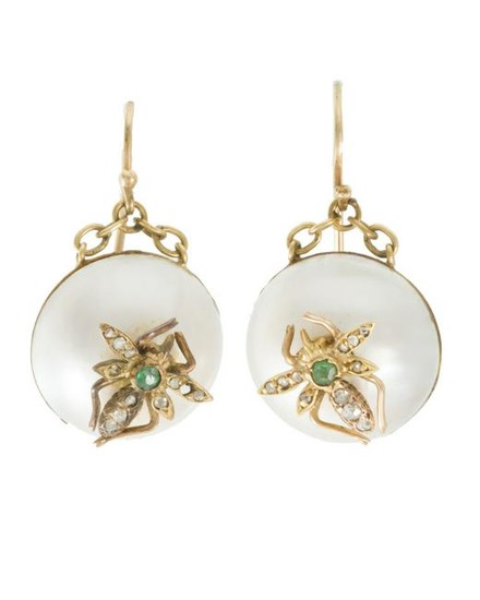 A pair of Antique earclips