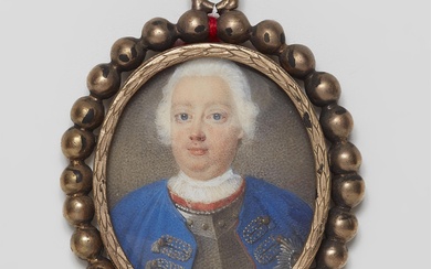 A portrait miniature of King Friedrich Wilhelm I of Prussia