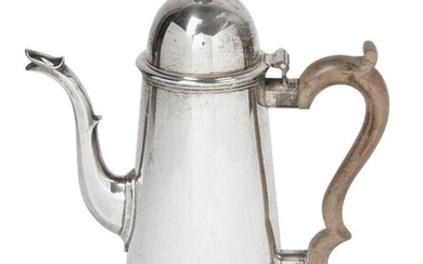 A silver coffee pot, London, c.1982, Solomon Joel Phillips, of...
