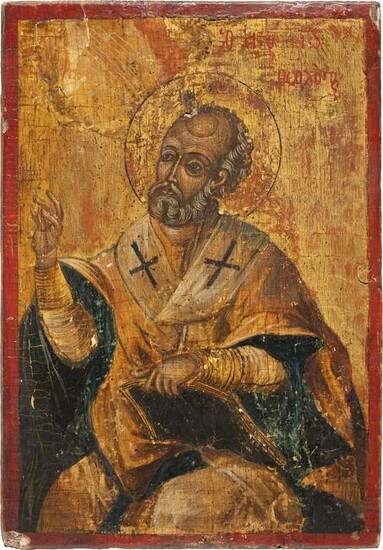 AN ICON SHOWING ST. JOHN THE EVANGELIST