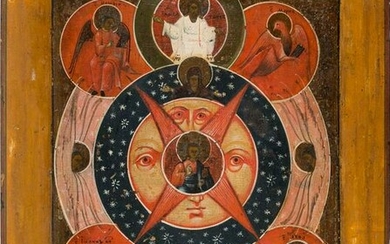 AN ICON SHOWING THE 'ALL-SEEING EYE OF GOD' Russian