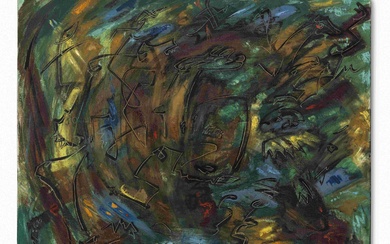 ANDRÉ MASSON (1896-1987) Bestiaire des forêts 1961 signé huile sur toile signed oil on canvas...