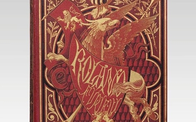 ARIOSTE. Roland furieux. Poème héroïque. Paris, Hachette et Cie, 1879. In-folio, percaline rouge, grande plaque...