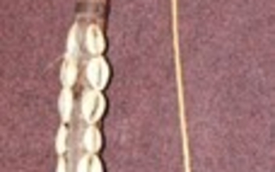 African Cowrie Shell Wood Bow