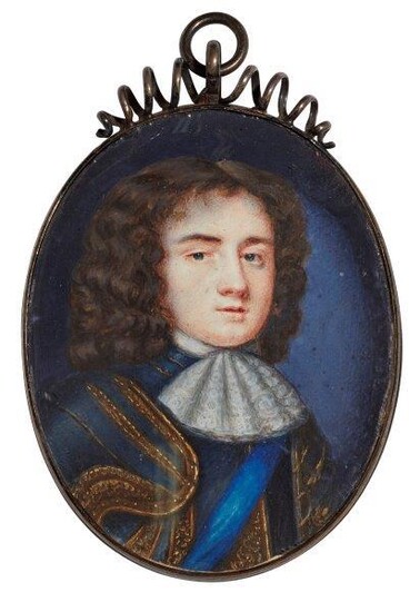 After Samuel Cooper, English 1609-1672- Portrait miniature...