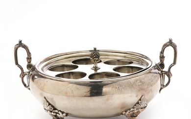 Alexander Kartch: A silverplated egg bowl. Second half of the 19th century. Diam. 19.5 cm.