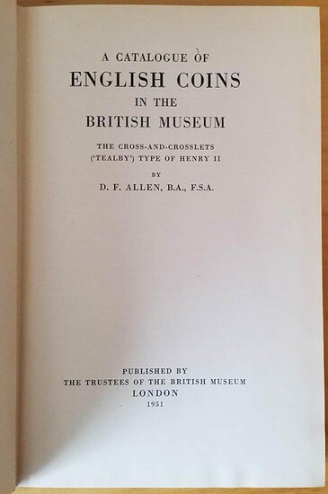 Allen D.F., English Coins in the British Museum - The...