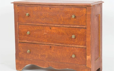 American Painted Pine Chest of Drawers