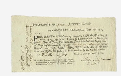 [American Revolution] Jay, John Printed Document, signed