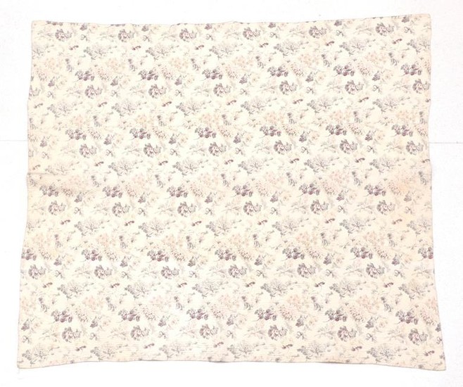 An Early 20th Century Large Reversible Cotton Quilt, with a...