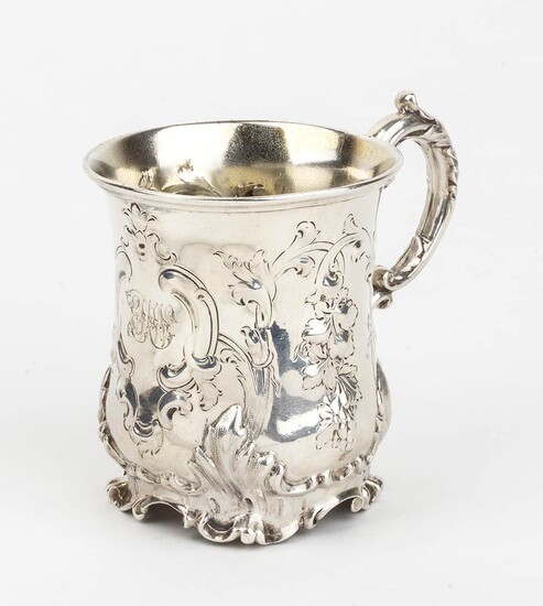 An English Victorian sterling silver mug - London 1846-1847,...