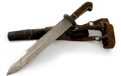 An Imperial German hunting hanger and kn