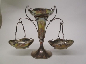 An early 20th century silver centrepiece by Walker & Hall, S...