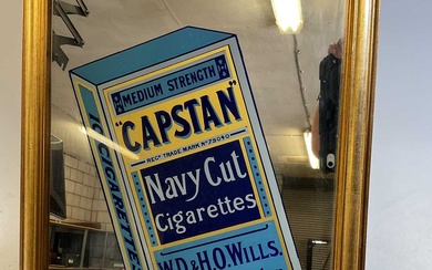 An original Capstan Navy Cut cigarettes advertising mirror, 50 x...