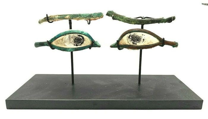 Ancient Egyptian Bronze eyes and eyebrows