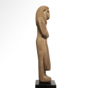 Ancient Egyptian Wood Inscribed "Reis" (Foreman) Shabti, 19th Dynasty, Ramesside Period - 17.2 cm