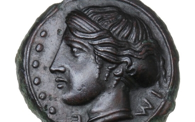 Ancient Greece, Sicily, Himera, c. 415–409 BC, Hemilitron, HGC 2, 479, SNG ANS 186 - an outstanding example