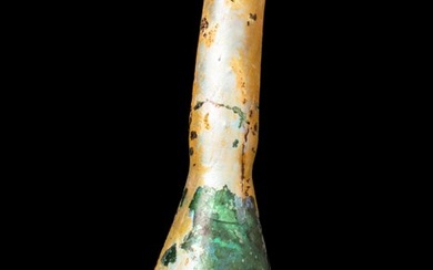 Ancient Roman Glass Unguentarium - Exemplar of Ancient Glassmaking Excellence! (No Reserve Price)