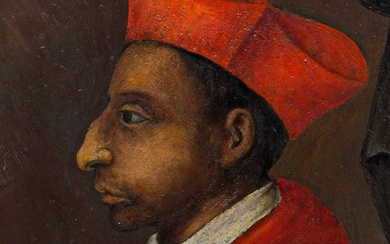 Andrea Bianchi detto il Vespino, (act. Lombardia prima metà XVII ), Attr. - Ritratto di San Carlo Borromeo
