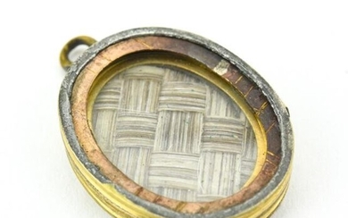 Antique 19th C Georgian 10kt Gold Locket Pendant