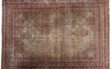 Antique Persian Lavar Kerman Carpet, c. 1900, 11' x 16' 8.