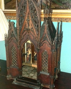 Antique model layout of Corinthian Gothic church1:5 (1) - Gothic Style - Wood - Late 19th century