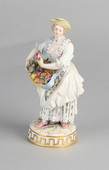 Antique porcelain Meissen figure. Circa 1880. Knauf