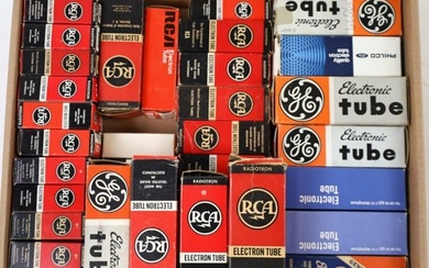 Approx. 50 Vintage Radio & TV Tubes In Boxes