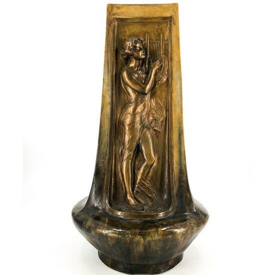 Art Nouveau Leclancher Ceramic Vase