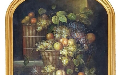 Artist Unknown "Summer Harvest"oil on canvas on board, 124 x 99cm (frame), unsigned