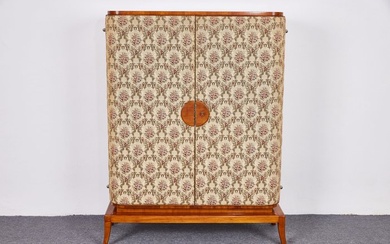 Austrian - Josef Frank, In the style of - Cabinet - Cherry wood, rosewood veneer, Fabric Upholstery