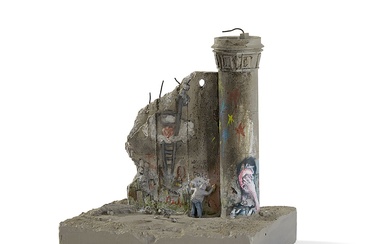 BANKSY (né en 1974) Souvenir Wall Section, 2018 Résine peinte (par des artistes locaux) et...