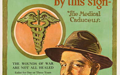 BARTOW MATTESON (1894-1984) KNOW HIM BY THIS SIGN - THE MEDICAL CADUCEUS. 1919....