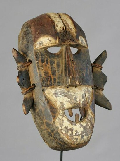 BOA Large Pongdudu War & Dance Wood Mask Congo DRC