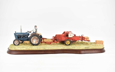 BORDER FINE ARTS; a limited edition figure group 'Hay Baling',...